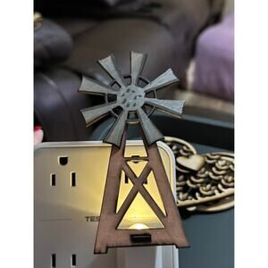 Rustic Windmill Night Light